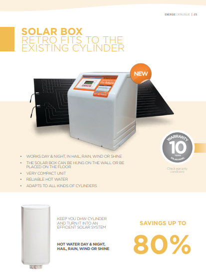 Energie Solar Box™ | Solar Assisted Hot Water Systems | Scottish Energy Saving