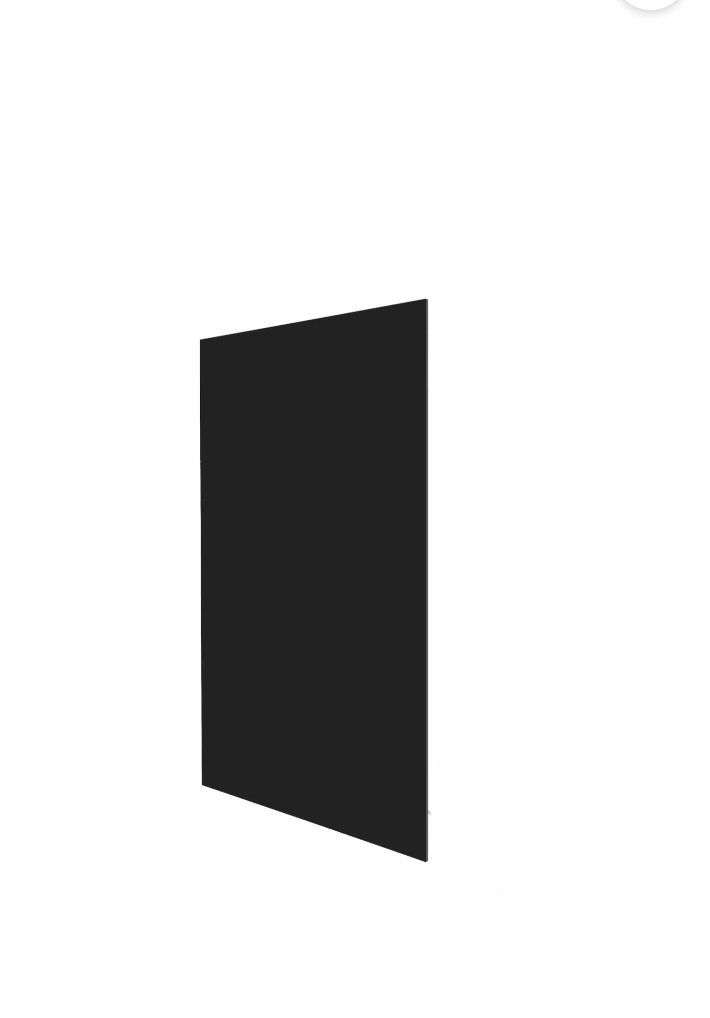 Glass Radiator — 1000×600 Rectangular, Series Black, 580W